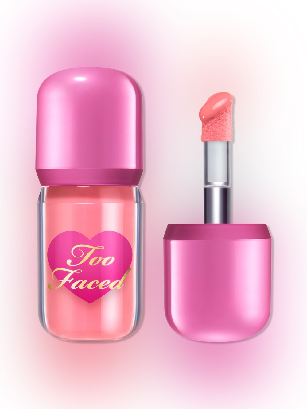 NWT Too Faced Love Flush Glowing Liquid Blush - love letter pink